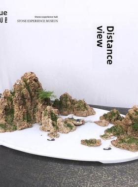 山水假山盆景吸水石水石奇石吉祥石风水摆件室内家装礼品