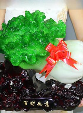 采购产品大白菜招财摆件，办公室桌面，电视，酒柜摆件，客厅门厅