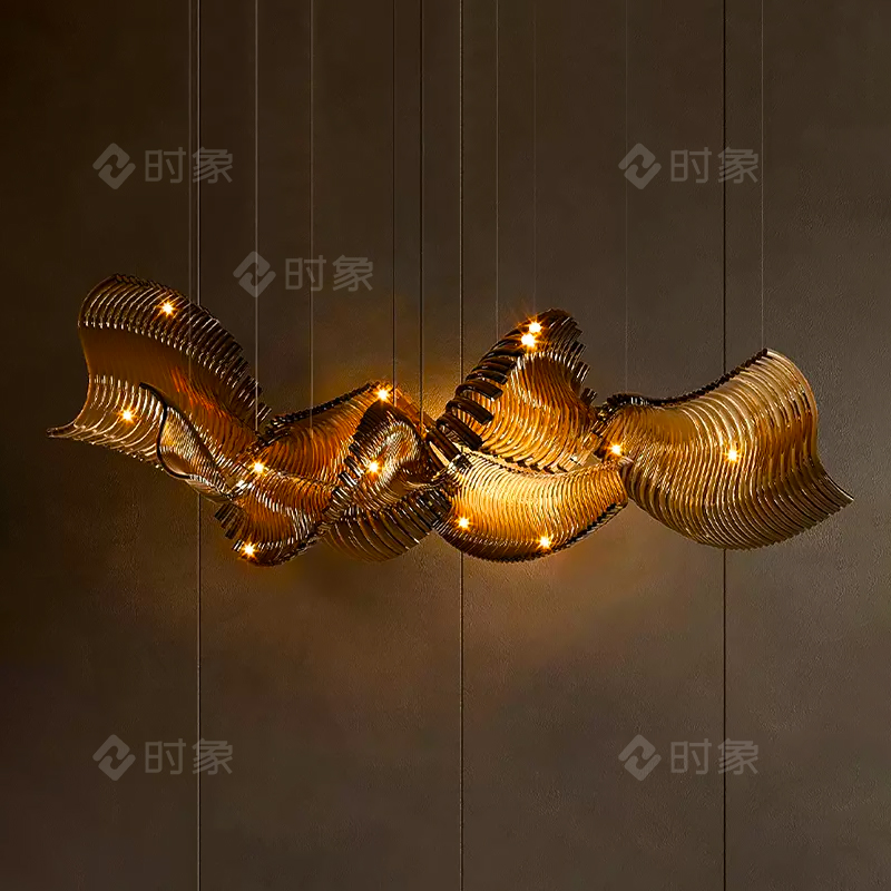 创意大厅楼玻璃吊灯别墅客厅灯现代定制艺术异形造型非标灯具