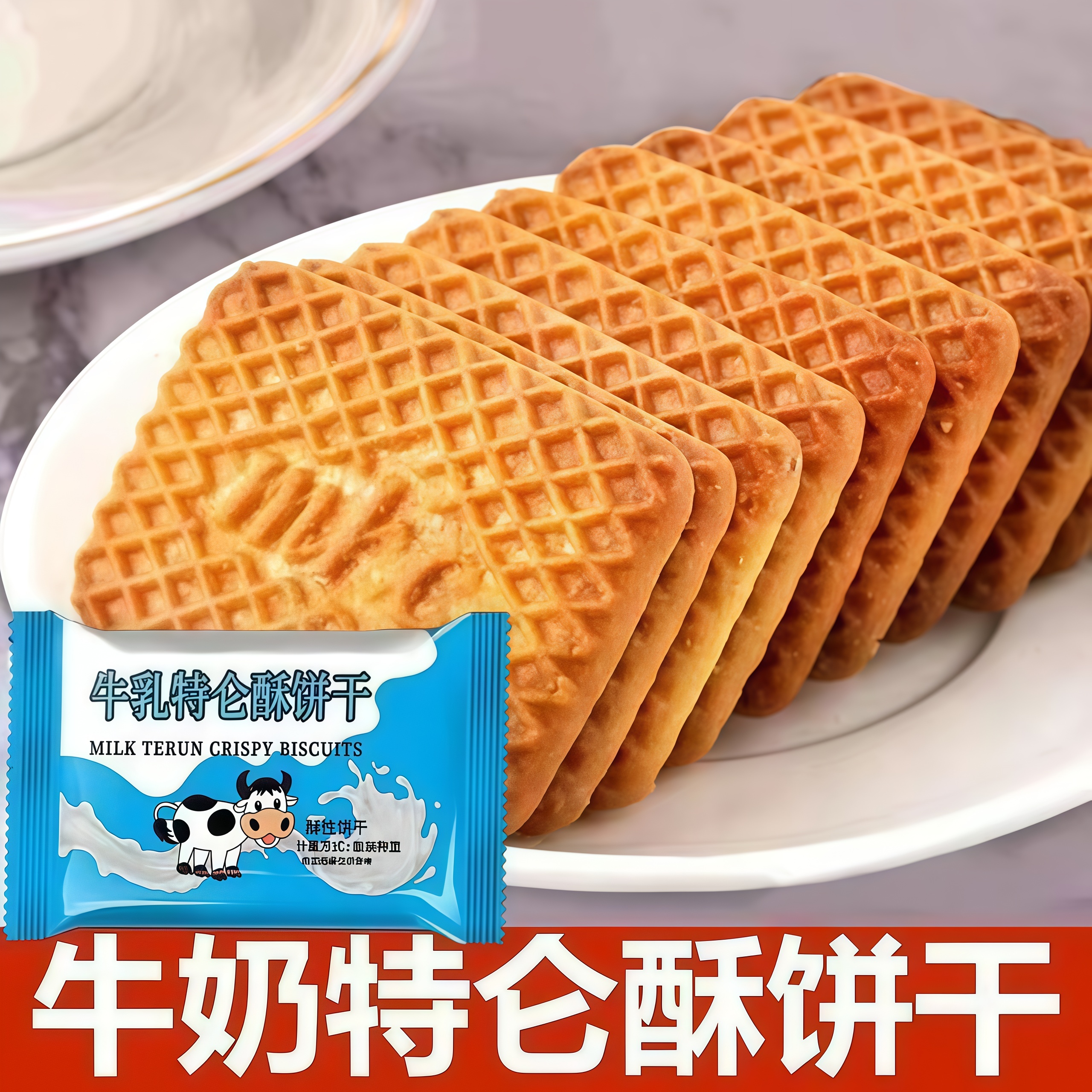 【胖东来爆款】牛奶特仑酥饼干