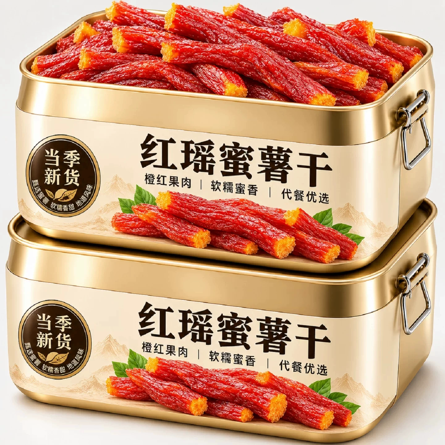 红薯干红瑶蜜薯干农家特产自晒地瓜干代餐即食小香薯零食独包果茶