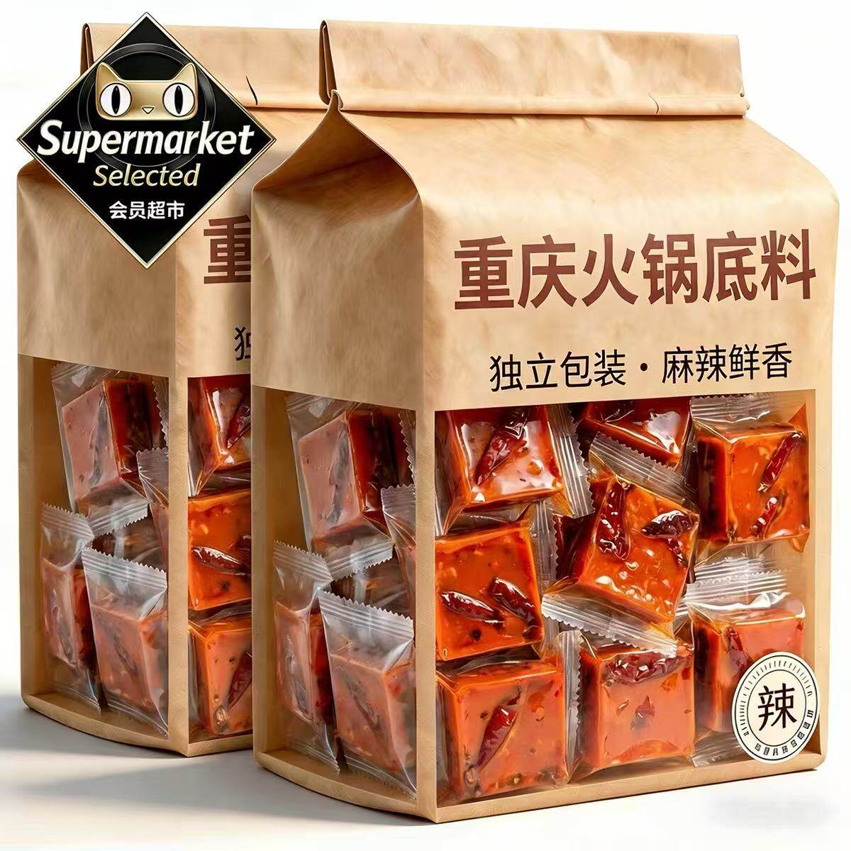 【天猫甄选】重庆火锅底料官方旗舰店正宗独立小包装牛油四川调料
