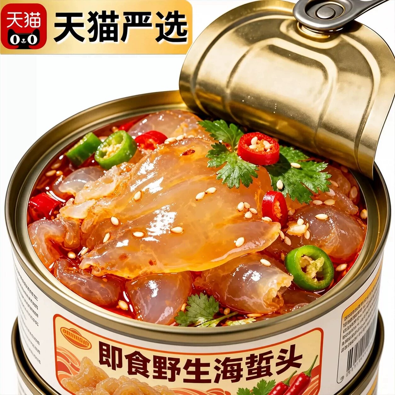 精品野生海蜇头开袋即食袋官方旗舰店正宗新货海蛰丝皮下酒凉拌菜