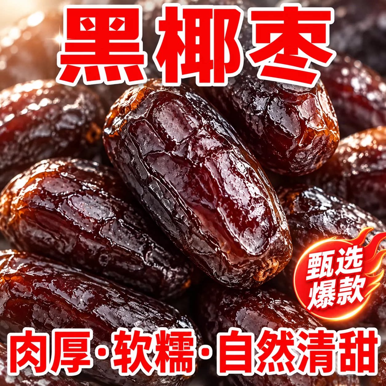 新疆黑椰枣免洗伊朗进口椰枣新鲜蜜枣孕妇干果无添加无糖滋补养生