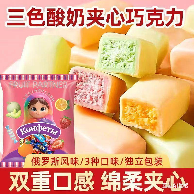 【央妈推荐】正品三色夹心巧克力