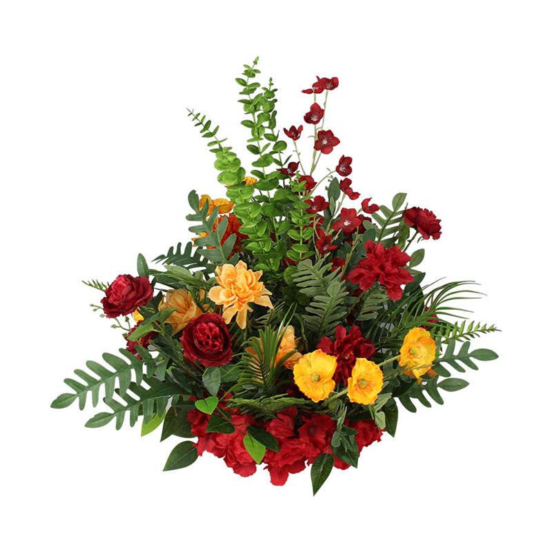 新品婚庆T台布置路引花商场开业庆典活动美陈花柱花求婚婚礼装饰