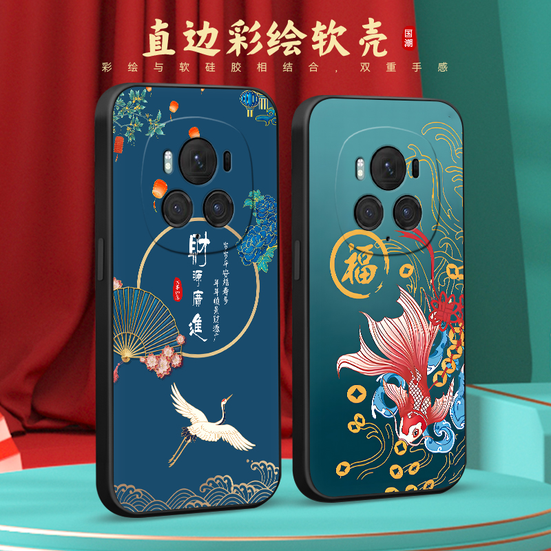 彧玺适用于荣耀magic6pro全网热卖bvl-an16国风手机壳honormagic6por超火huawei彩绘保护套rymagic6pr0耐脏妈