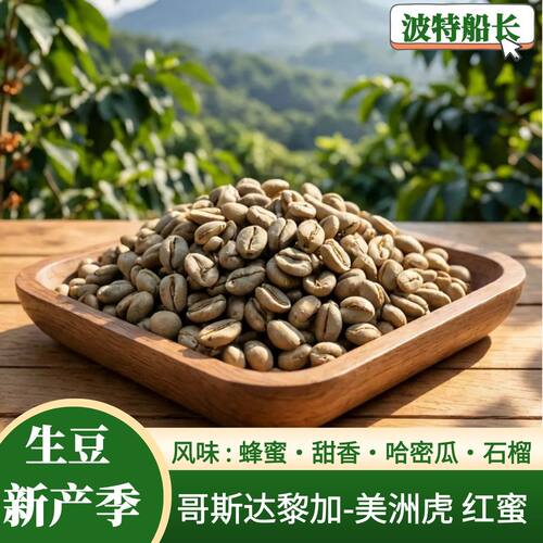 哥斯达黎加-美洲虎红蜜咖啡生豆
