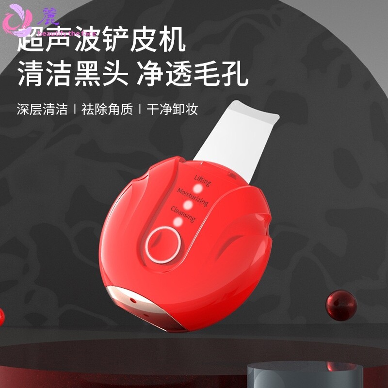 多用途超声波美容仪毛孔清洁器黑头铲脸部洁面仪美容液导入仪