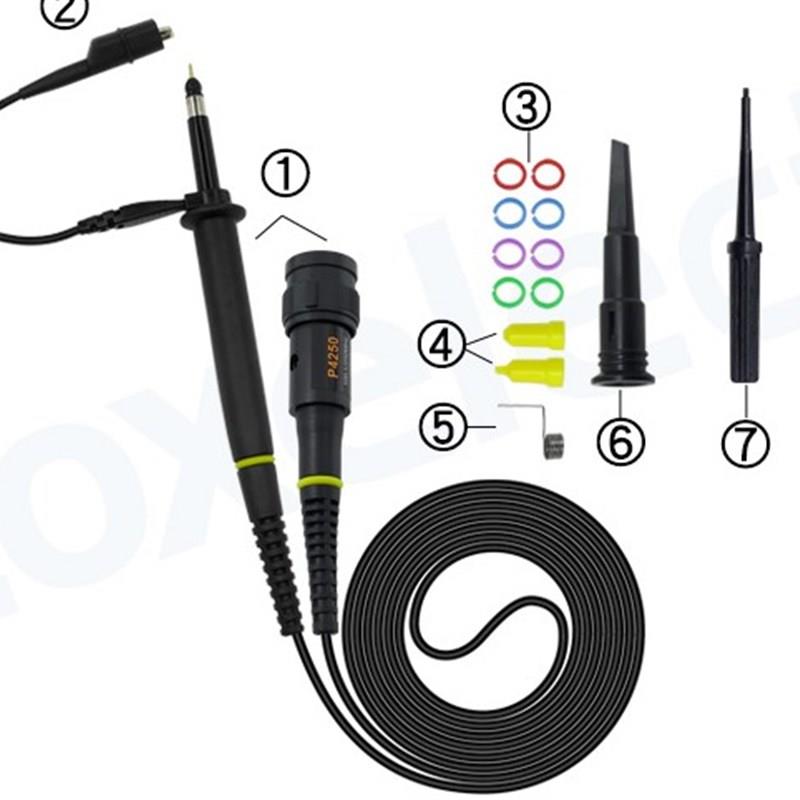 新型高品质100比1 P4250 100:1 耐压2KV 250M示波器高压探头探棒