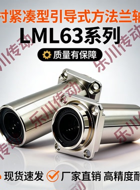 双衬引导式紧凑型方法兰直线轴承LML63-d6 d8 d10 d12 d16乐川传