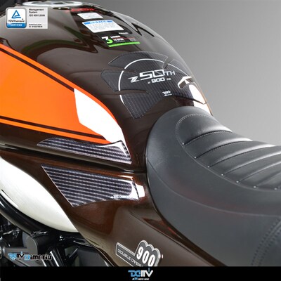 DMV KAWASAKI 川崎 Z900RS 50周年锻造碳纤T维油箱侧贴鱼骨贴纸