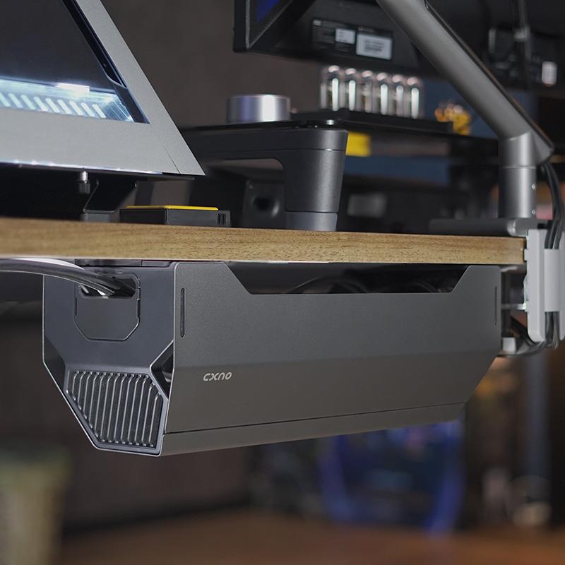 CXNO桌下理线器免打孔电线收纳插座排插固定电源走线电脑桌集线器