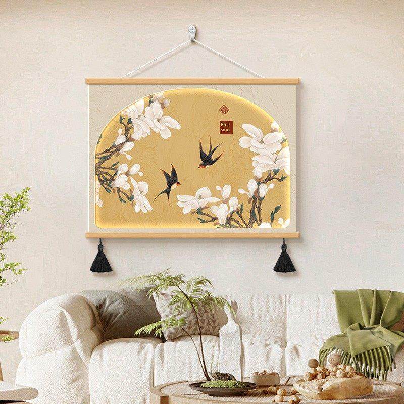 新中国风仪表箱藏丑装饰画花鸟归燕餐厅背景墙挂画电源总开关壁画,家居饰品,现代装饰画,淘宝优惠券,粉丝福利购,淘宝优惠卷
