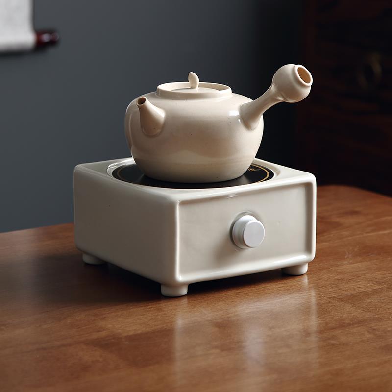 家用草木灰煮茶壶炭火烧水壶泡茶煮茶器明火电陶炉陶壶侧把壶单壶