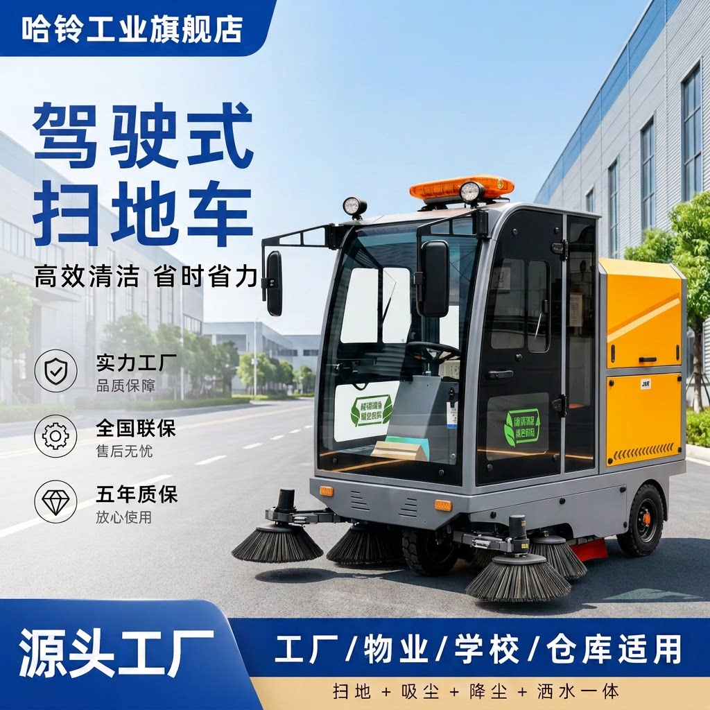 驾驶式扫地车工业工厂电动扫地机