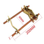 夹码 卡子U段HAM天线抱杆 夹具管卡管夹抱箍螺栓管箍卡箍固定支架中继台基地台室外固定U型夹大玻璃钢全向安装