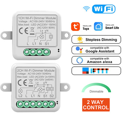 涂鸦wifi调光通断器定时smart relay module无线开关智能通断器