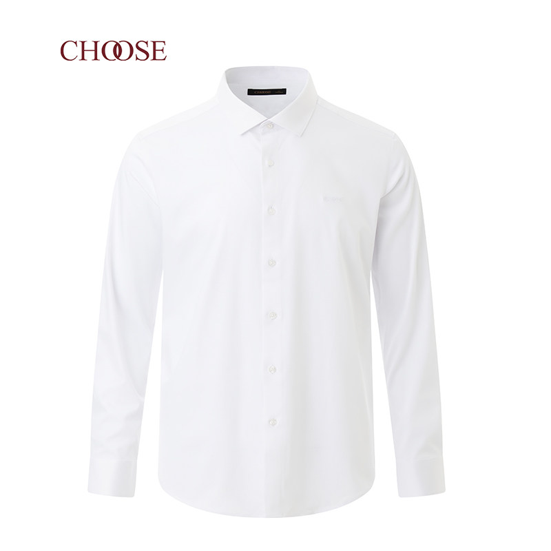 choose/乔士商务男装易打理秋冬新品休闲长袖衬衫