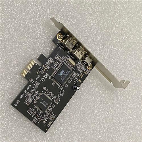 PCI-E转1394 IEEE1394影片图像采集卡1394A 2+1 免驱 配线 电脑硬件/显示器/电脑周边 其它电脑周边 原图主图