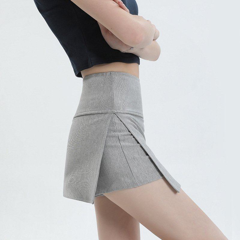 运动灰色半身裙女夏季薄款辣妹防走光安全裤高腰侧开叉包臀短裙裤,运动/瑜伽/健身/球迷用品,瑜伽短裙,淘宝优惠券,粉丝福利购,淘宝优惠卷