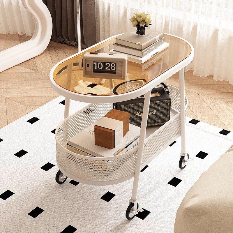 客厅沙发网红边几可移动小茶几收纳边桌小推车玻璃轻奢款家用角几,住宅家具,移动边几/推车,淘宝优惠券,粉丝福利购,淘宝优惠卷