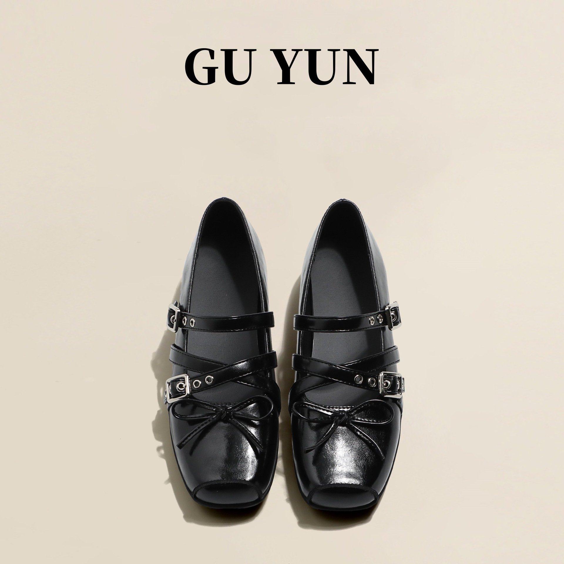 牛皮版~原创红色蝴蝶结小单鞋女春夏真皮复古浅口铆钉芭蕾平底,女鞋,时尚芭蕾鞋,淘宝优惠券,粉丝福利购,淘宝优惠卷