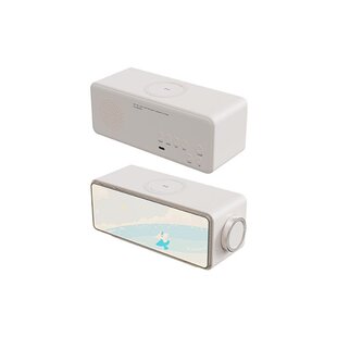 跨境个性制定画境小夜灯蓝牙音箱无线充电公司活动 四舍五入 F05