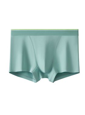 青年里时尚线条撞色新疆棉男士内裤单向导湿抗菌薄款透气男平角裤