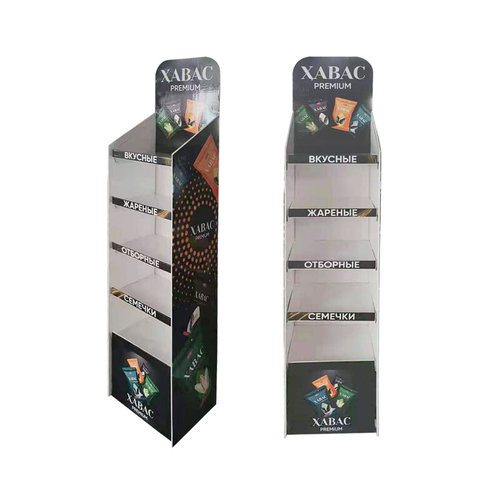 厂家定制纸货架纸展示架瓦楞纸盒堆头商超促销陈列架食品展示架