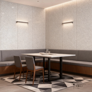 来图定制碳晶防撞板水磨石SPC石晶板防水木饰面板酒店卫生间护墙