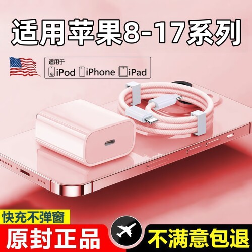 【官方正品】适用苹果快充充电器