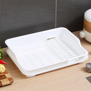 碗筷收纳盒餐具碗柜塑料层架 厨房置物架收纳架碗碟盘子滤水碗盆装