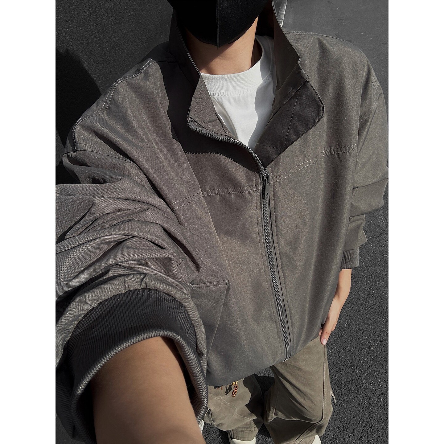 高级感美式工装短款夹克男春秋季痞帅今年爆款棒球服男款飞行外套