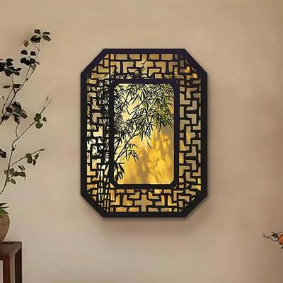 中古风入户玄关装饰画2025新款走廊过道竹子壁画宋代美学茶室挂画