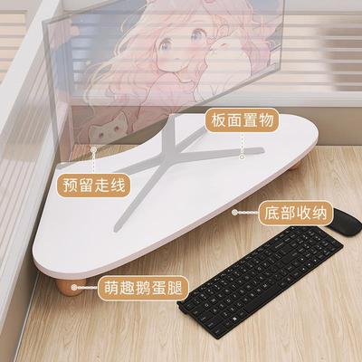 转角电脑增高架工位显示器支架办公室屏幕底座桌面拐角台式收纳层