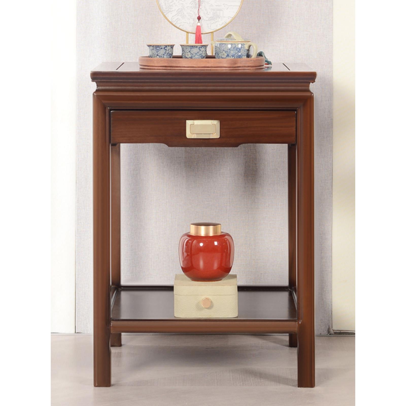 实木花架鱼缸架底座奇石桌摆台盆景中式花盆置物架子茶几边几角几