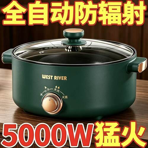 宿舍电锅迷你蒸煮一体电煮家用多功能电炒锅学生宿舍电火锅电饭煲