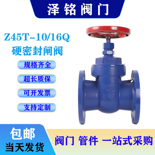 铸铁手动闸阀Z45T-10/16Q