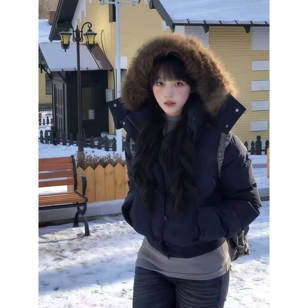 菲奥娜藏青色短款小个子棉服女2025冬季新款高级显瘦棉衣加厚外套,女装/女士精品,棉衣/棉服,淘宝优惠券,粉丝福利购,淘宝优惠卷