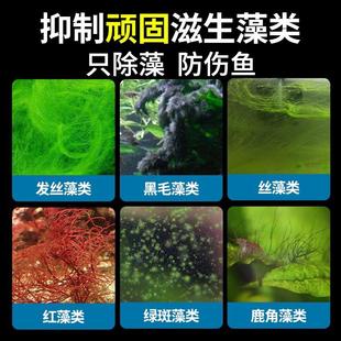 除绿水鱼池鱼缸除藻剂去苔剂神器去绿藻青苔清除剂水藻褐藻浮萍净