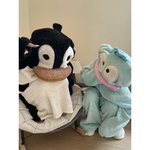 连体睡裙丑鱼珊瑚加厚成人情侣女生绒搞怪冬季睡衣家居服一体式