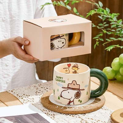 正版史努比周边马克杯水杯女生杯