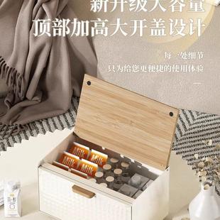 麦桶桶桌面收纳盒入户玄关防尘置物零食口罩盒箱客厅家用整理箱