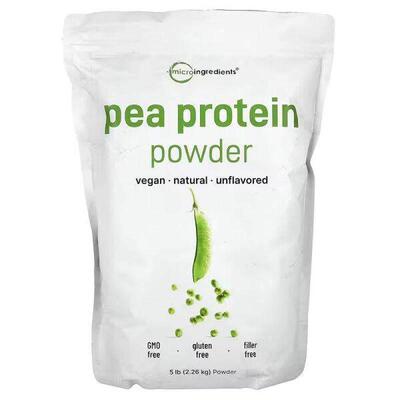 微量成分豌豆蛋白粉，无味，5磅（2.26公斤）