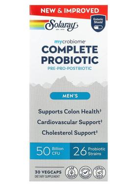 Solaray,Mycrobiome® Complete Probiotic, Men's, 30 VegCaps
