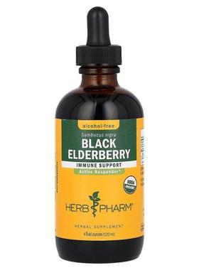 Herb Pharm,Black Elderberry, Alcohol-Free, 4 fl oz (120 ml)