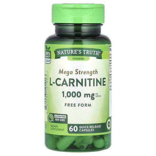 Nature's Truth,Mega Strength L-Carnitine, 1,000 mg, 60 Quick