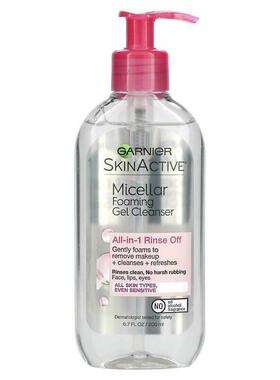 Garnier,肌肤焕活系列多效合 1 胶束洁面啫喱，6.7 液量盎司（200