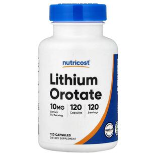 Nutricost,乳清酸锂，10 毫克，120 粒胶囊